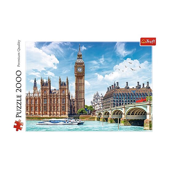 Trefl Puzzles - 2000 Piece Big Ben London England 2000-pc. Puzzle