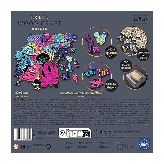 Trefl Puzzles - 500+5 Piece Wood Disney Mickey Mouse Mickey Mouse 505-pc. Puzzle