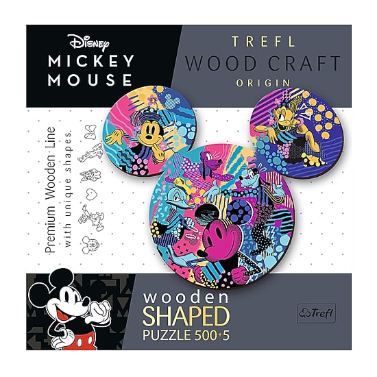 Trefl Puzzles - 500+5 Piece Wood Disney Mickey Mouse Mickey Mouse 505-pc. Puzzle