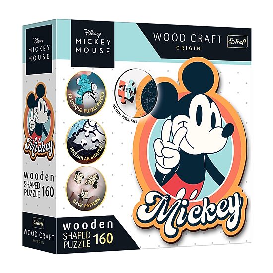 Trefl Puzzles - 160 Piece Wood Disney Mickey Mouse Mickey Mouse 160-pc. Puzzle