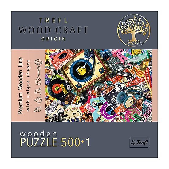 Trefl Puzzles - 500+1 Piece Wood In The World Of Music 501-pc. Puzzle