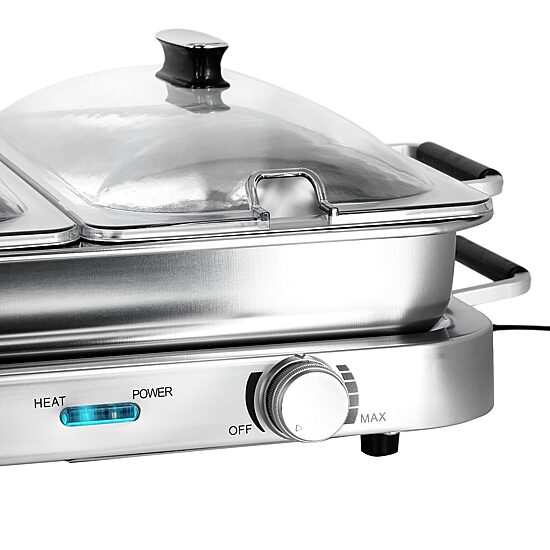 MegaChef Electric Triple 2.63 Quart Buffet Server
