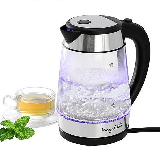 MegaChef 7-Cup Stainless Steel Electric Kettle