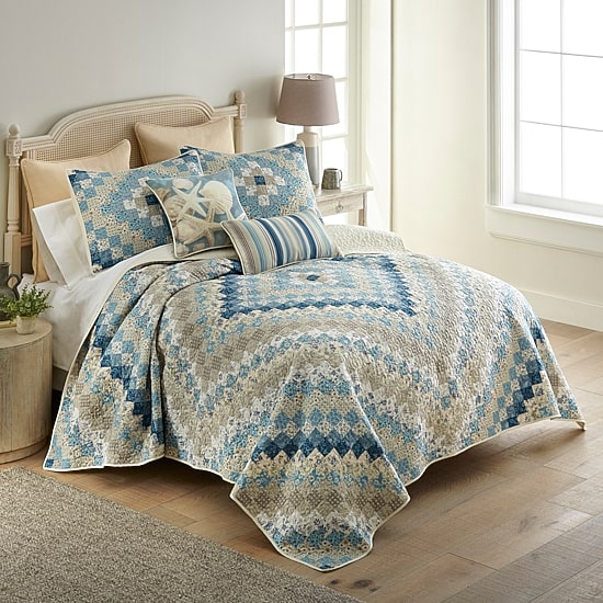 Donna Sharp Blue Diamond Coastal 2-pc. Square Throw Pillow