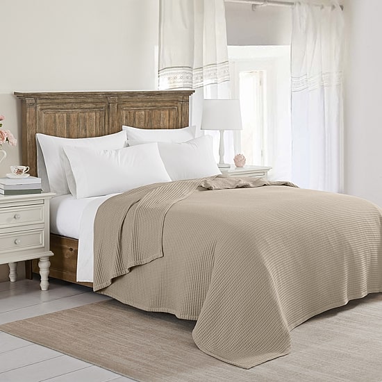 The Farmhouse By Rachel Ashwell Waffle Cotton Blanket