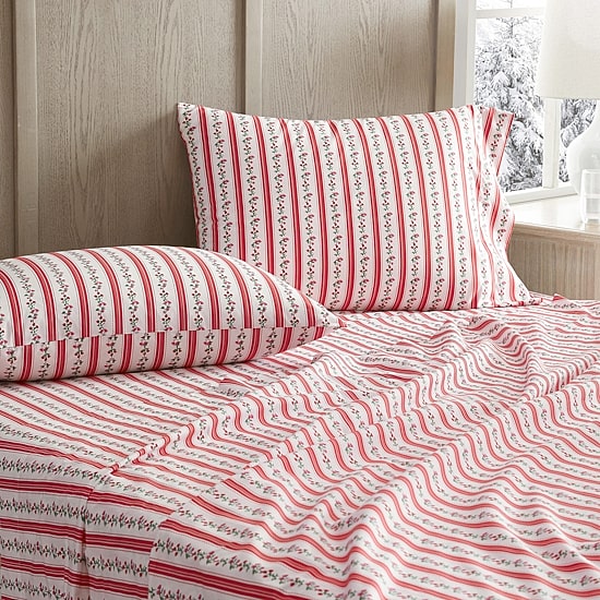 Martha Stewart Rose Ribbon Sheet Set