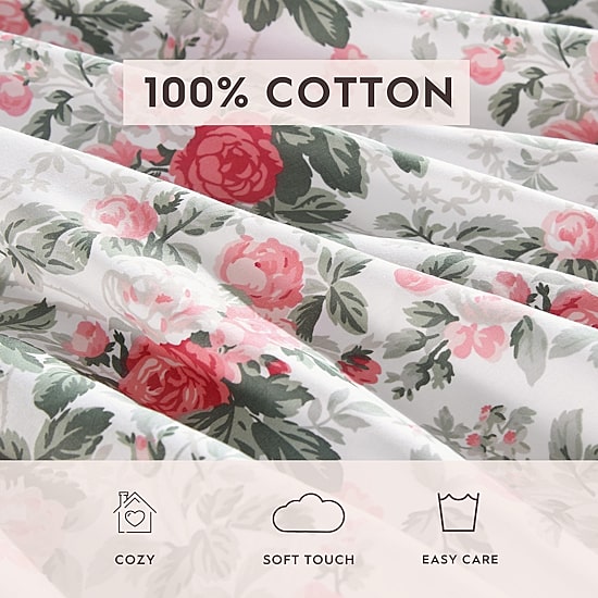 Laura Ashley Bettinas Blooms 300tc Sheet Set