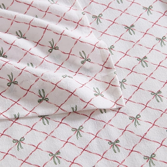 Martha Stewart Holiday Bows Sheet Set