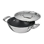 Tramontina Utsava Stainless Steel 1.7-qt. Covered Kadai