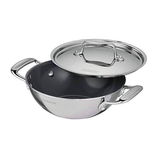 Tramontina Utsava Stainless Steel 1.7-qt. Covered Kadai