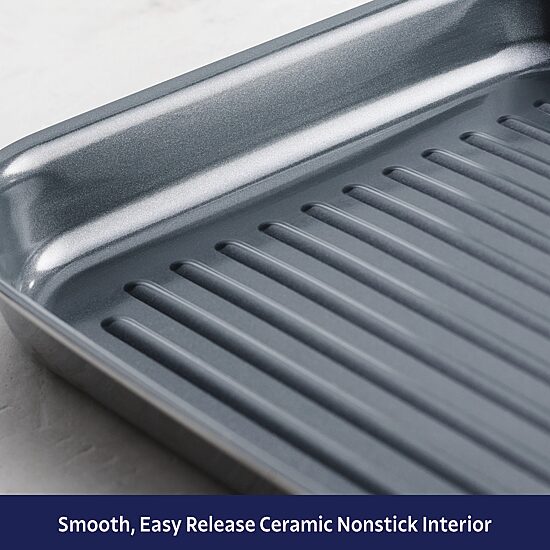 Tramontina Utsava Stainless Steel 10" Grill Pan
