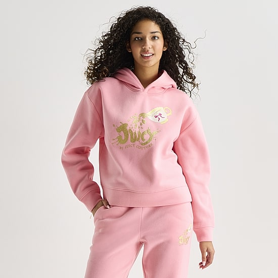 Juicy By Juicy Couture Womens Juniors Long Sleeve Hoodie