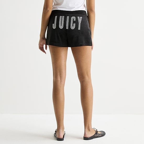 Juicy By Juicy Couture Womens Mid Rise Juniors Pull-On Short