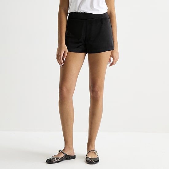 Juicy By Juicy Couture Womens Mid Rise Juniors Pull-On Short