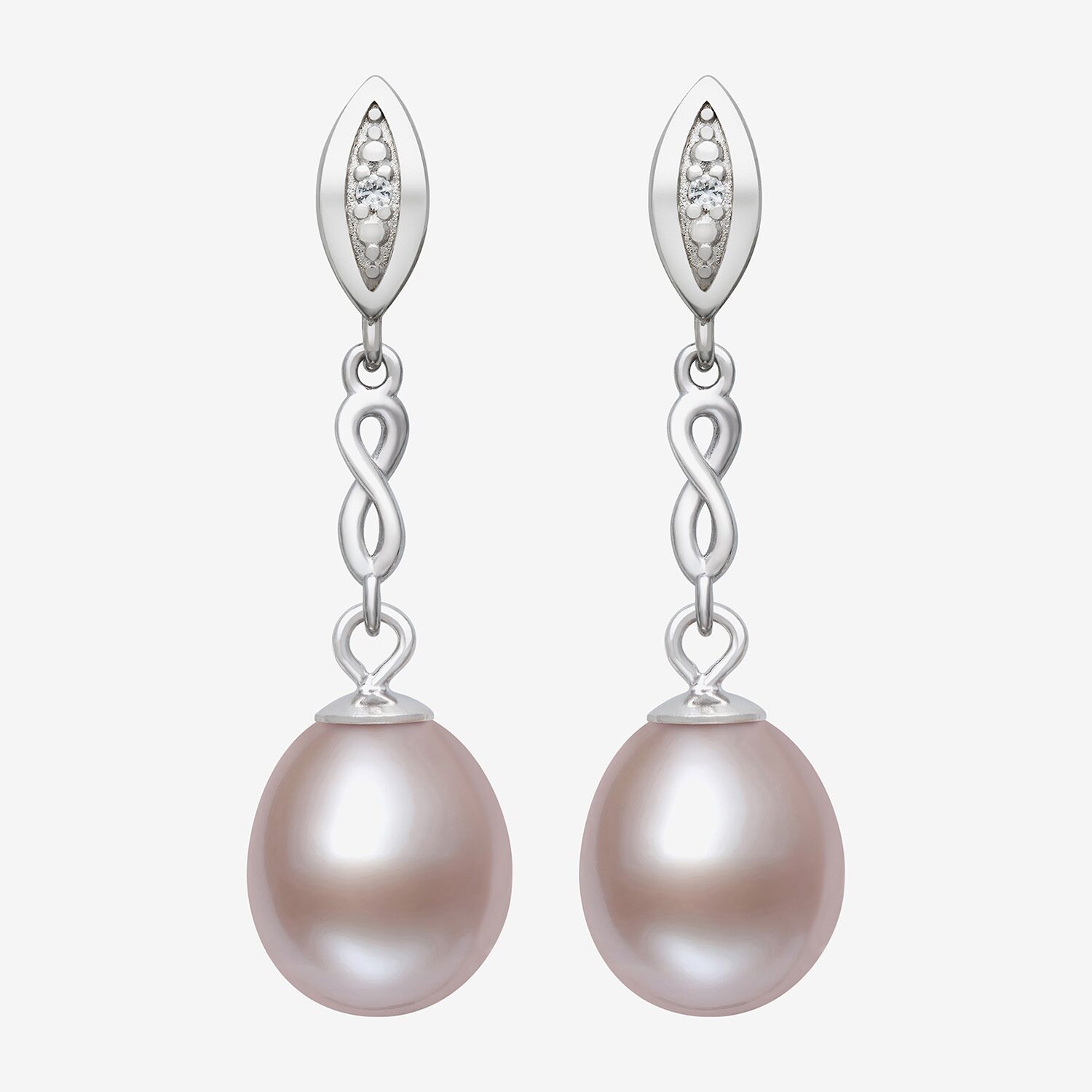 Limited Quantities! Womens Cultured Freshwater Pearl Sterling Silver Drop Earrings