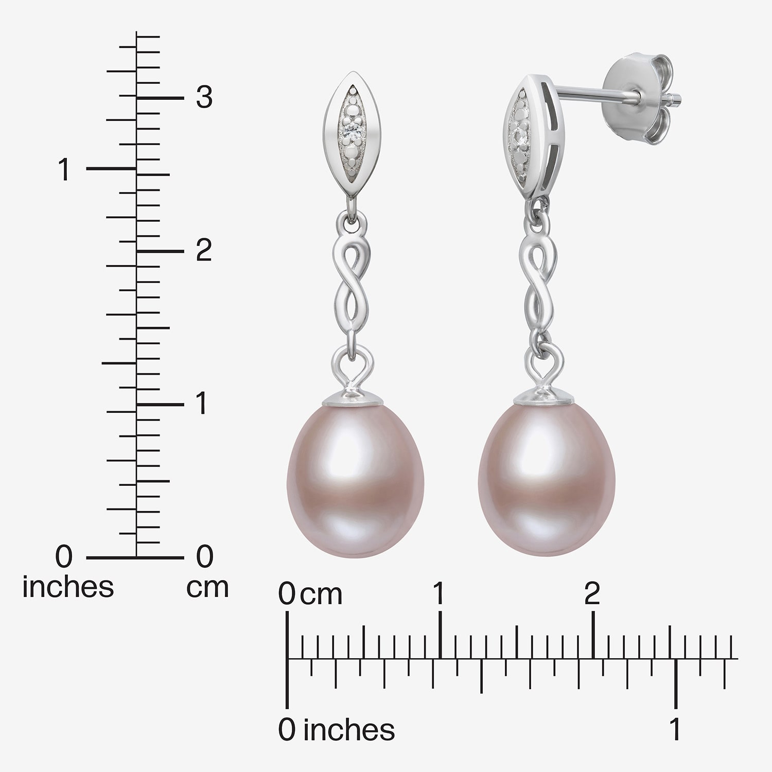 Limited Quantities! Womens Cultured Freshwater Pearl Sterling Silver Drop Earrings
