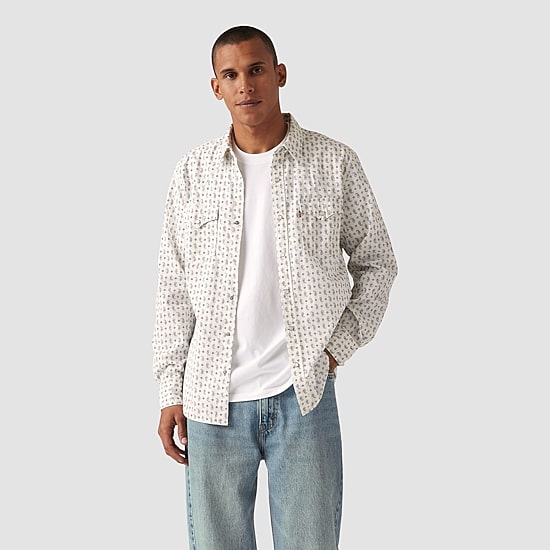 Levi's® Mens Long Sleeve Regular Fit Button-Down Shirt