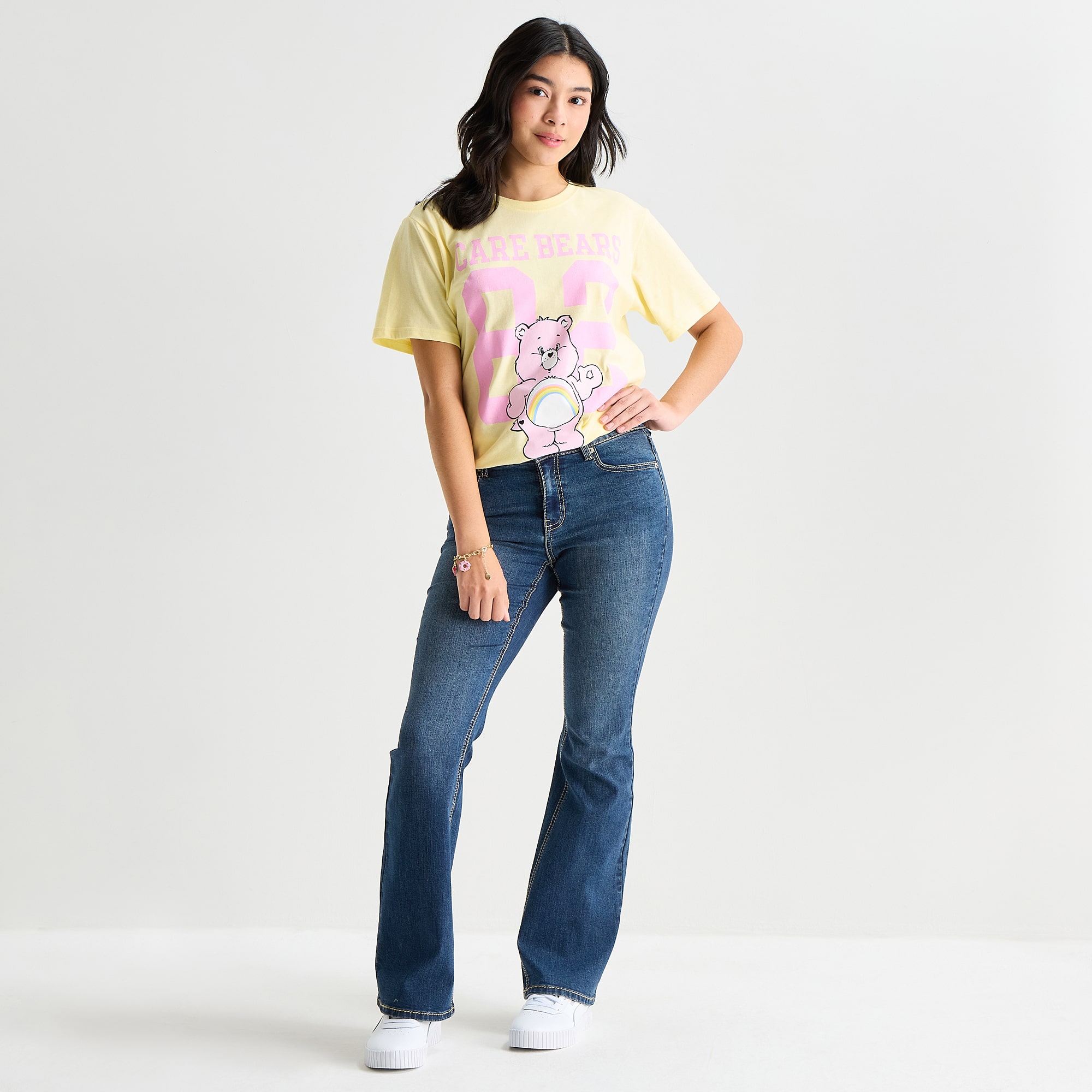 Vanilla Star Womens Juniors Mid Rise Bootcut Jean