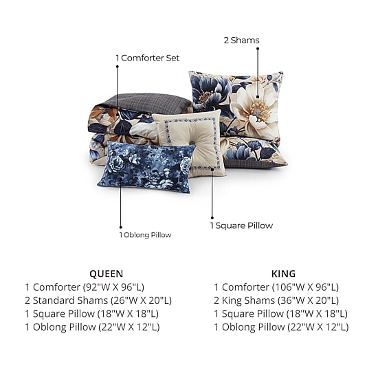 Bebejan English Manor 5-pc. Midweight REVERSIBLE Comforter Set