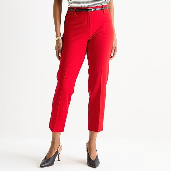 Liz Claiborne Emma Womens Straight Mid Rise Ankle Pant