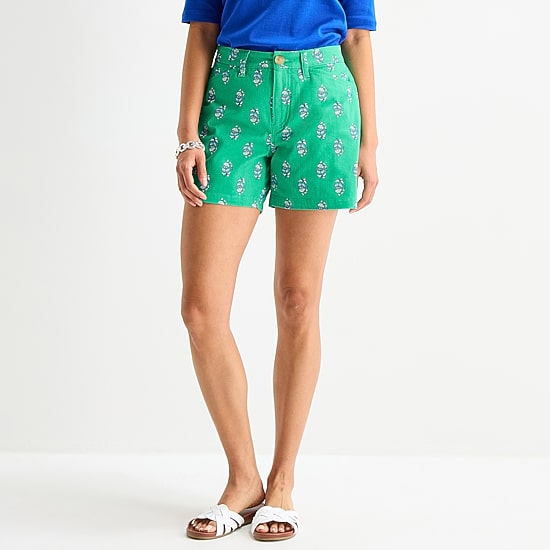 St. John's Bay Womens 5" Chino Short