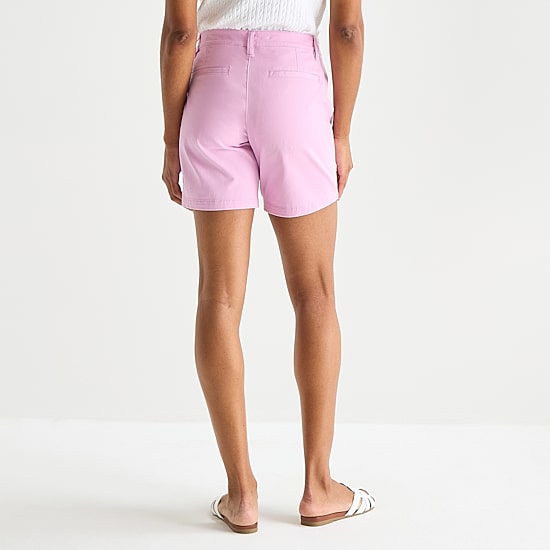 St. John's Bay Womens 7" Chino Short