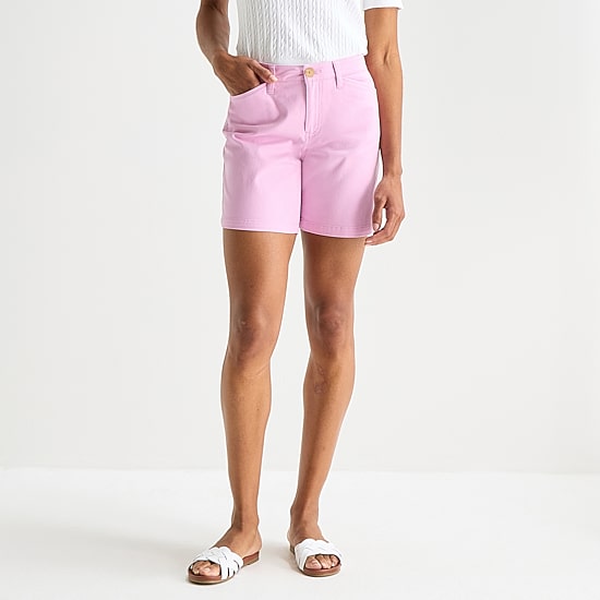 St. John's Bay Womens 7" Chino Short