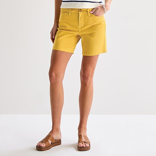 St. John's Bay Womens 7" Chino Short