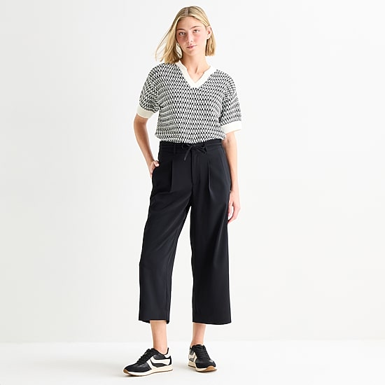 Stylus Womens Straight Cropped Pant