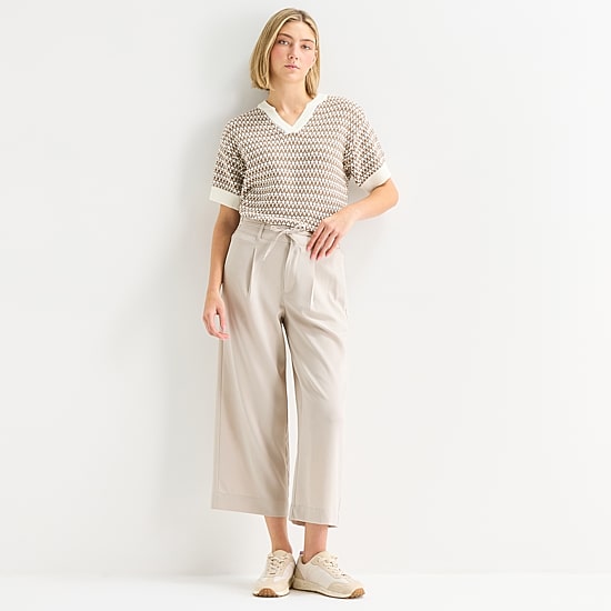 Stylus Womens Straight Cropped Pant