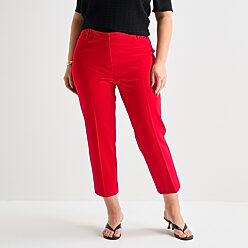 jcpenney red dress pants Dress Pants Jcpenney Wide Leg Pants Wide Leg Jcpenney Hollywould Pants  Elastic Waist Office Trousers