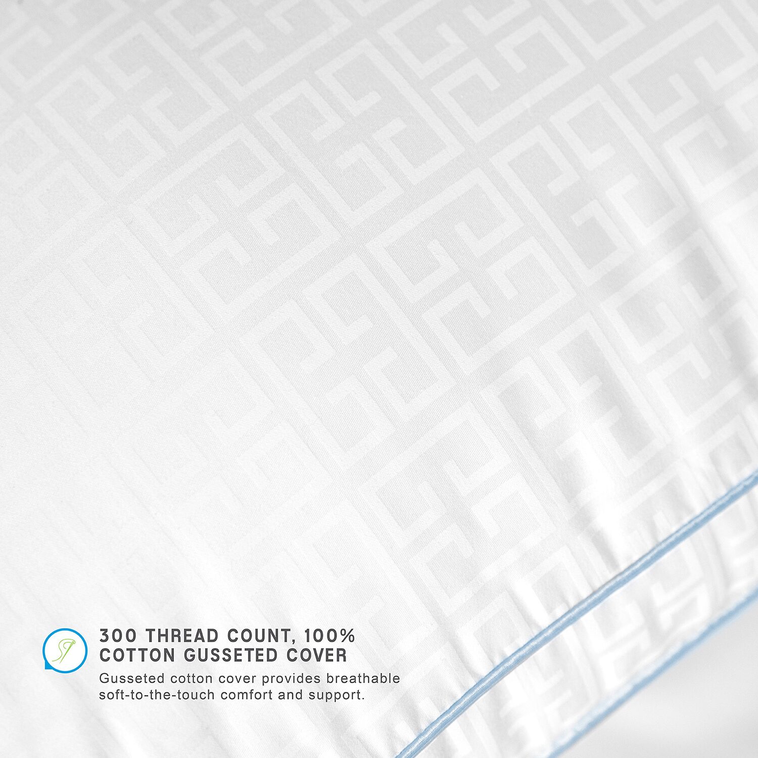 SensorPEDIC® Gel Core Hybrid Pillow featuring Gel Memory Foam Clusters & Plush Gel Fiber