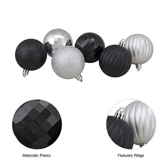Northlight 3-Finish Ball 100-pc. Christmas Ornament