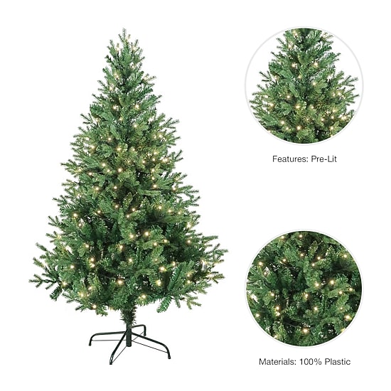 Kurt Adler 5 Foot Pre-Lit Pine Christmas Tree