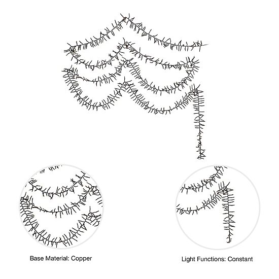 Kurt Adler 3000-Light 98-Foot Cluster Garland with Classic White LED Lights
