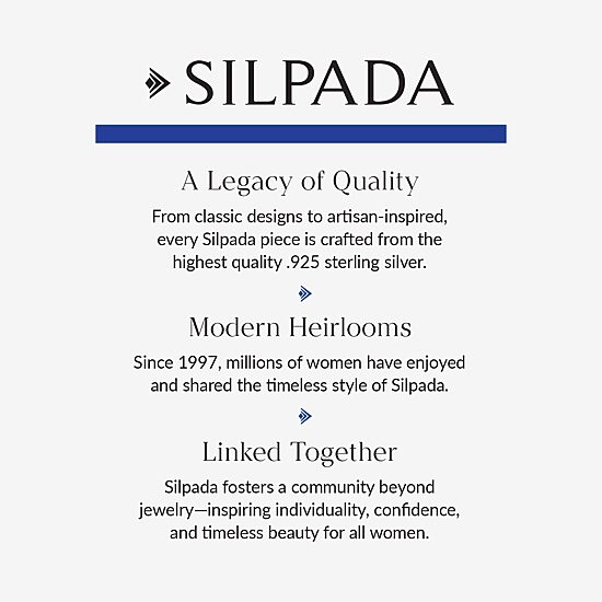 Silpada Womens Sterling Silver Square 18 Inch Pendant Necklace