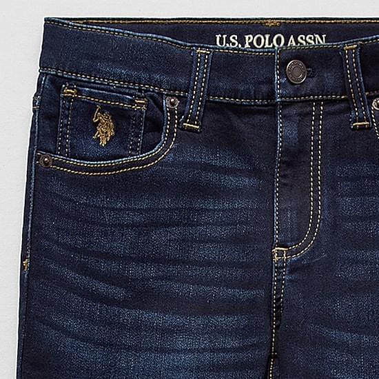 U.S. Polo Assn. Little & Big Kid Boys Stretch Fabric Straight Leg Jean