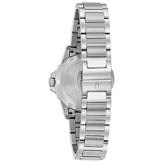 Bulova Marine Star Womens Silver Tone Stainless Steel Bracelet Watch 96r215