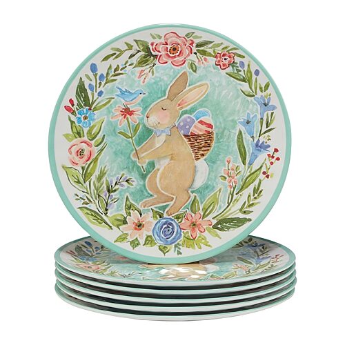 Certified International Joy Of Easter 6-pc. Melamine Dinner Plate, One Size, White
