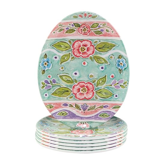 Certified International Joy Of Easter 6-pc. Melamine Appetizer Plate