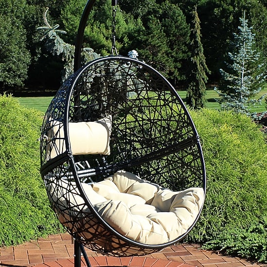 Jackson Outdoor Hanging Wicker Egg Chair