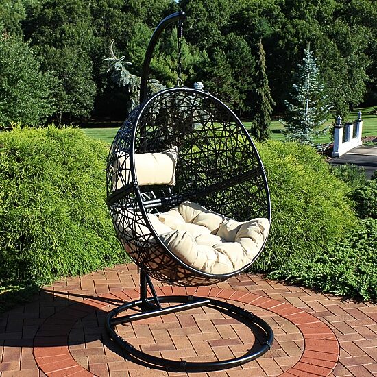 Jackson Outdoor Hanging Egg Chair Chair with Stand