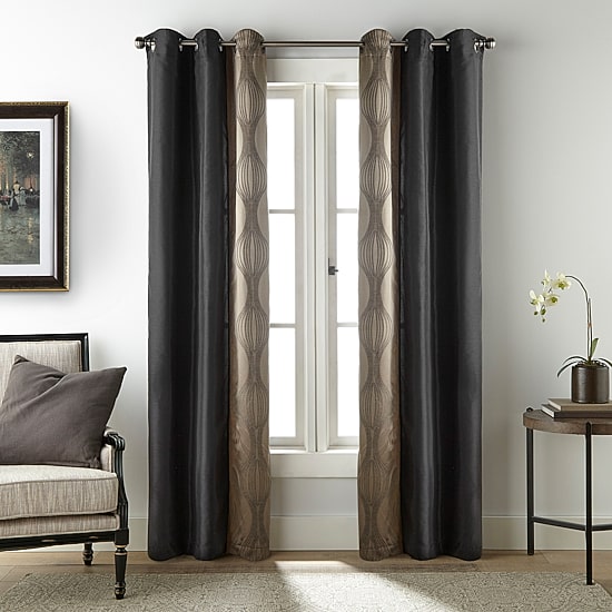 Stratford Park Kath Grommet Top Light-Filtering Set of 2 Curtain Panel