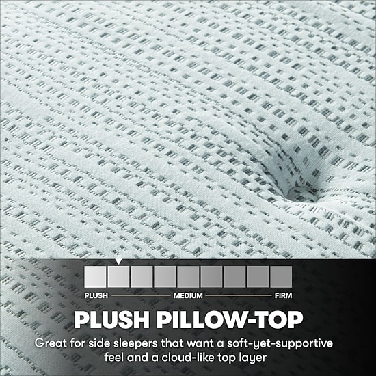 Beautyrest Silver BRS900 14.75" Plush Pillow Top - Mattress Only