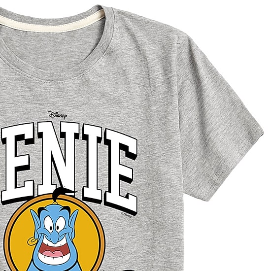 Disney Collection Genie Little & Big Kid Boys Crew Neck Short Sleeve Regular Fit Aladdin Graphic T-Shirt