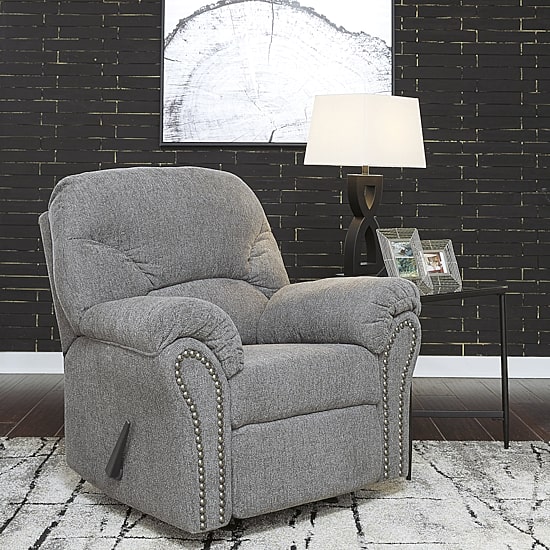 Signature Design by Ashley® Aldin Living Room Collection Pad-Arm Recliner