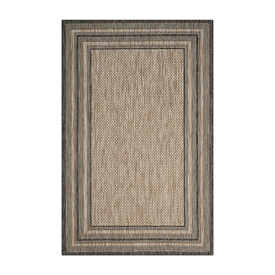Safavieh Courtyard Collection Wanda Stripe Indoor/Outdoor Area Rug
