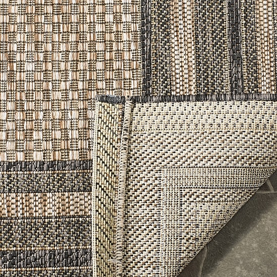 Safavieh Courtyard Collection Wanda Stripe Indoor/Outdoor Area Rug