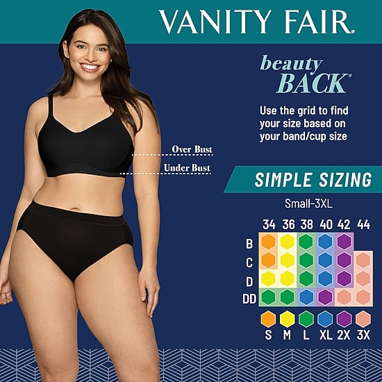 Vanity Fair® Beauty Back® Simple Sizing Wireless Bra - 72118