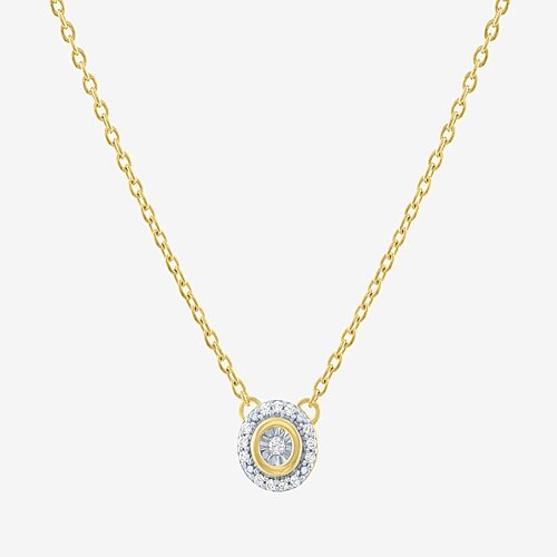 (G-H / Si2-I1) Womens Diamond Accent Lab Grown Diamond 10K Gold 18 Inch Pendant Necklace, One Size